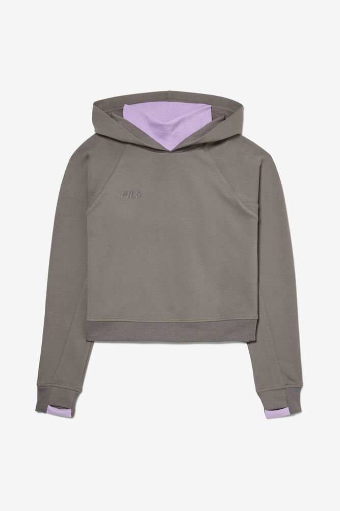 Fila Hoodie Womens Grey - Legendary Turtle Neck - Philippines 4297351-OH
